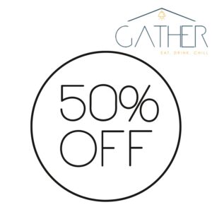 50% off appetizers for locals at Gather on Tuesdays